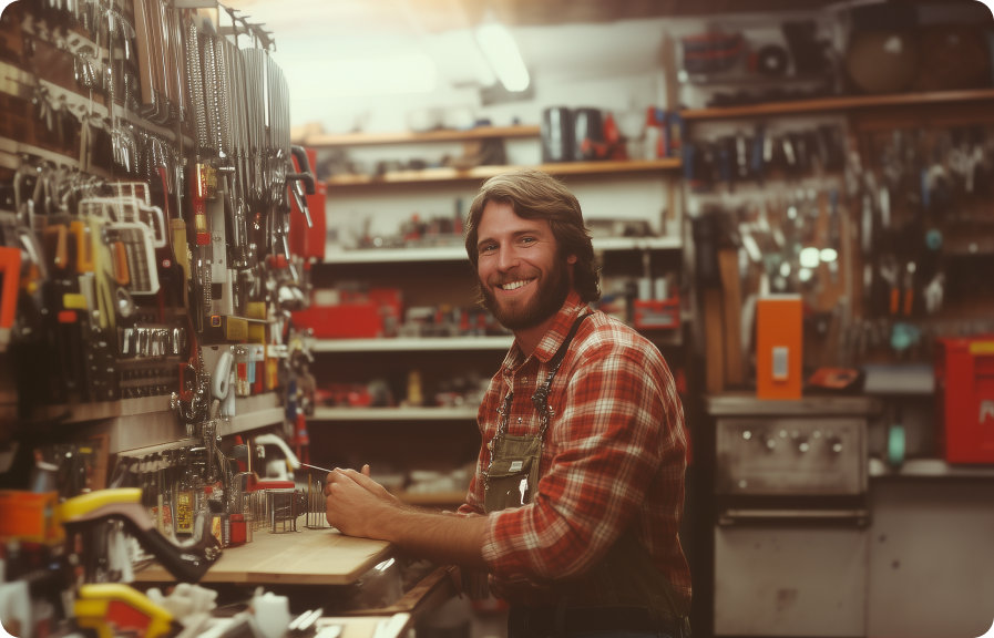 hankpaulsen77_a_handsome_man_working_at_a_hardware_store_in_the_968e18ed-ef95-4e41-a645-38315f47e85f 2